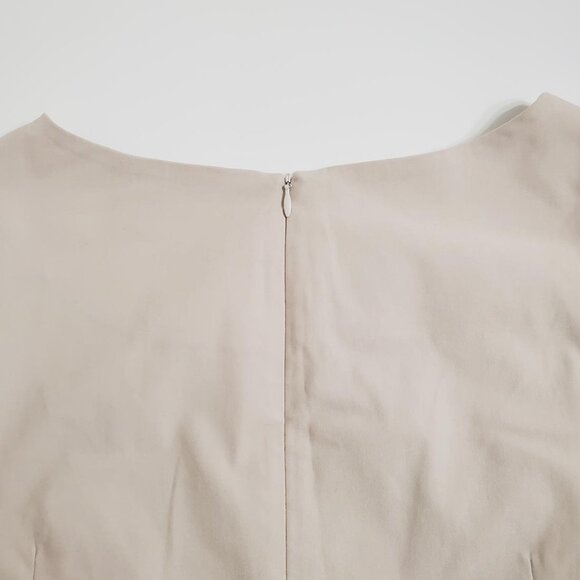 Estelle and Finn Womens Tunic Top Size 14 3/4 Sleeve Beige Stretch Lined - Picture 11 of 15